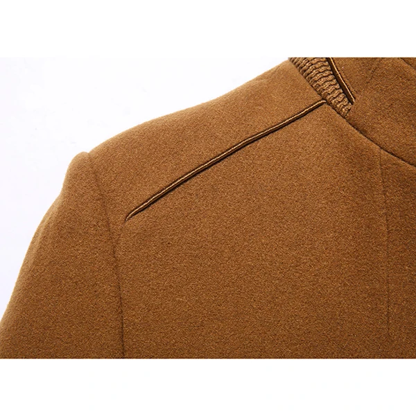 Winter Casual Coat Scarf Detachable Stylish Woolen Overcoat