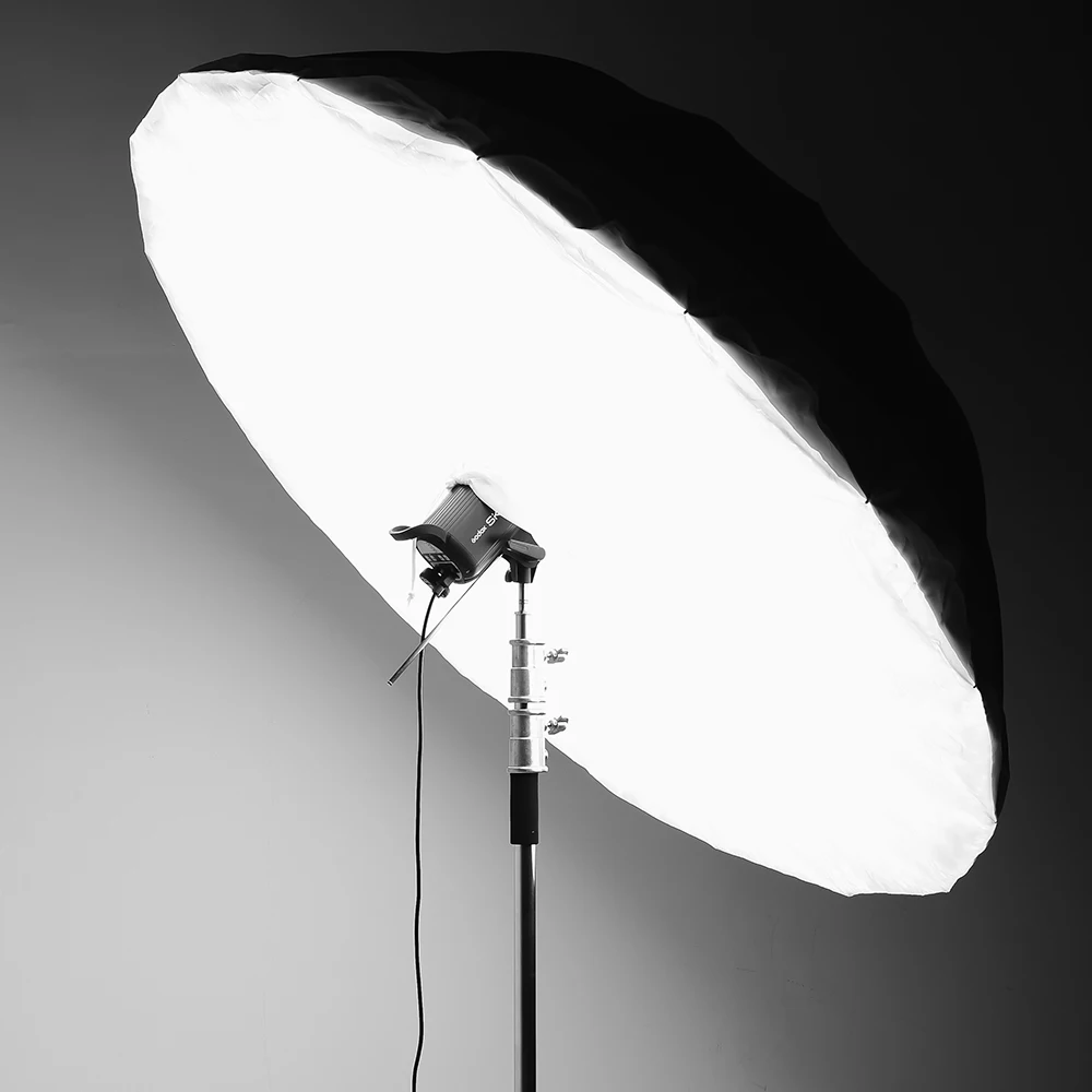 Godox студийный фотографический Зонт 60 дюймов 150 см черный серебристый отражающий