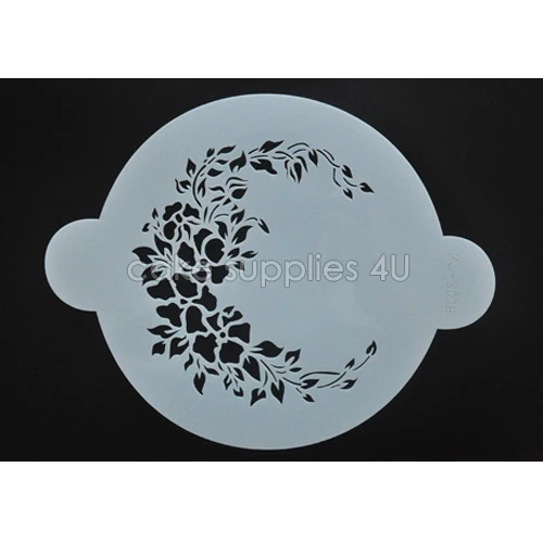 Wild Rose Spray Cake Top Stencil Wedding Cakes Decor Plastic Roses