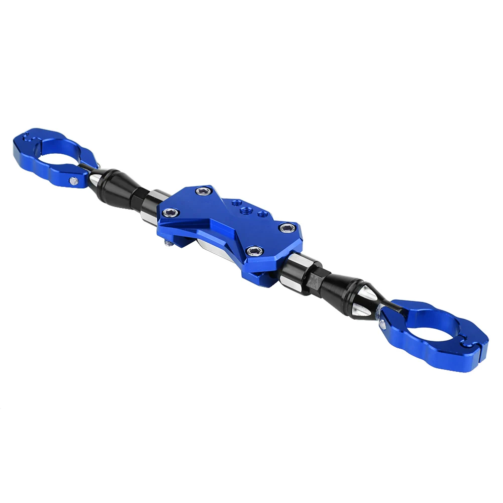 Motorcycle Balance Bar,Motorcycle Universal Adjustable Balance Bar Cross Bar Strengthen Rod Handlebar Blue 