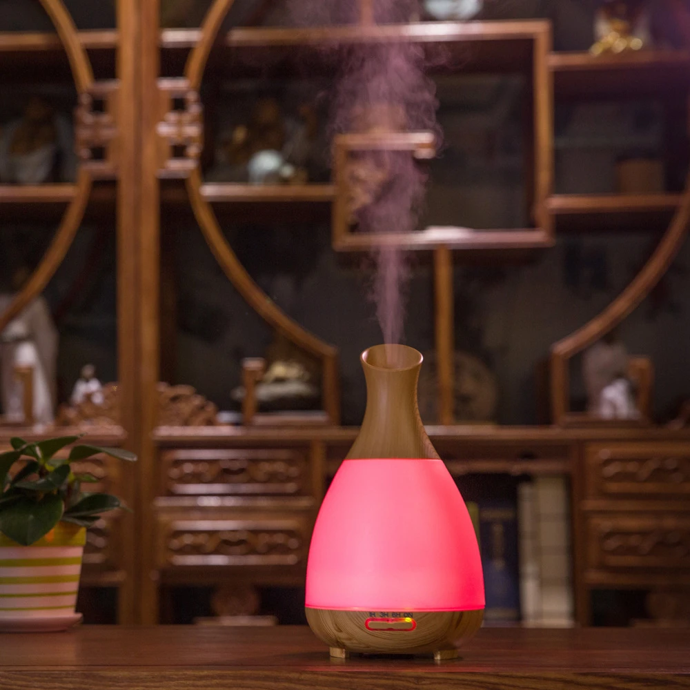 

MRF-058 200ml sential Oil Diffuser Aroma Cool Mist Humidifier with Waterless Auto Shut-off and 7 Color LED Light and BPA Free