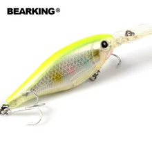Retail Hot model,2015 good A+ fishing lures minnow,quality bearking professional shad.  8cm/14g,depth2-4m