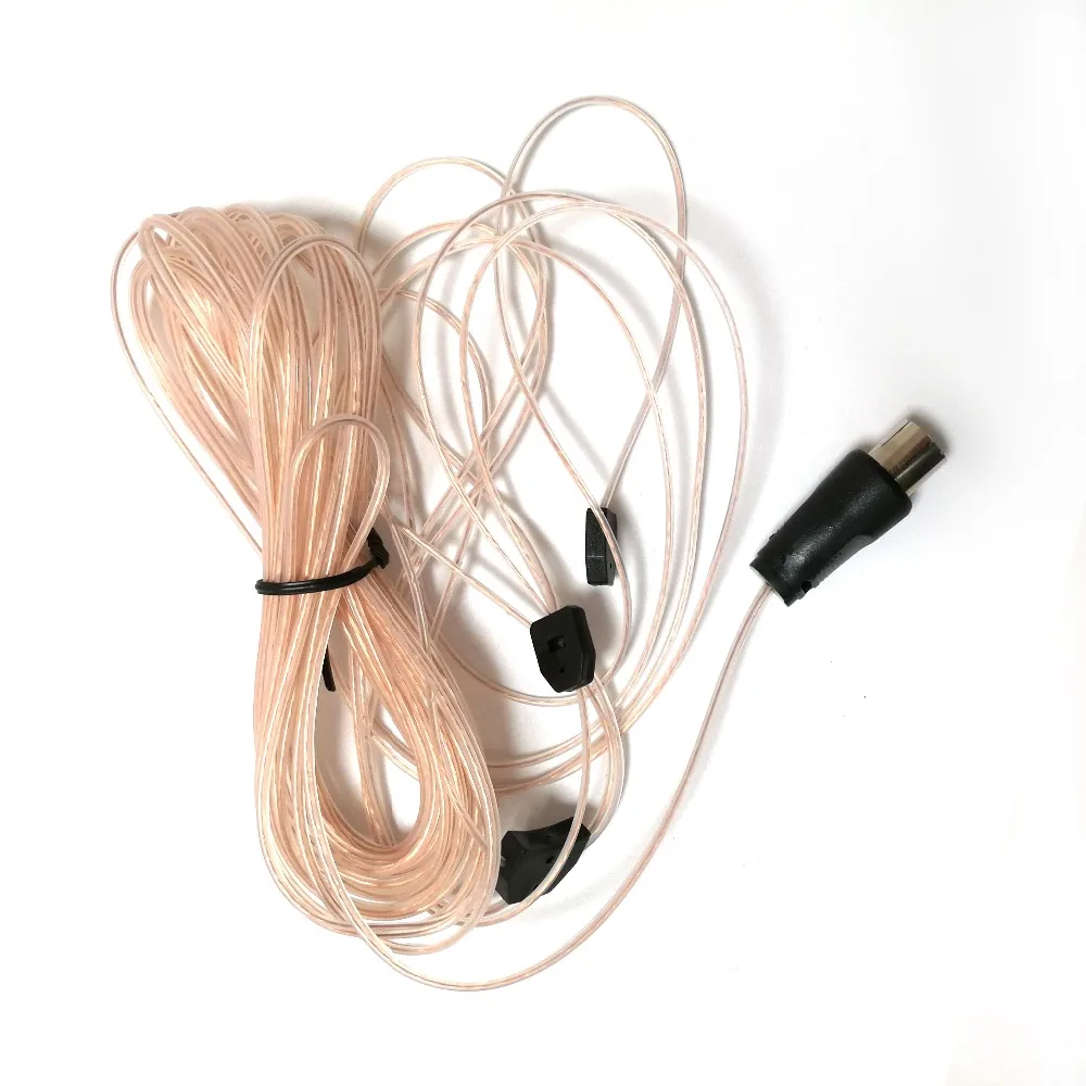 

FM antenna connector aerial dipole HD radio connecting cord 75 Ohm for stereo 5M aerial connecting cord cable PAL Connector new