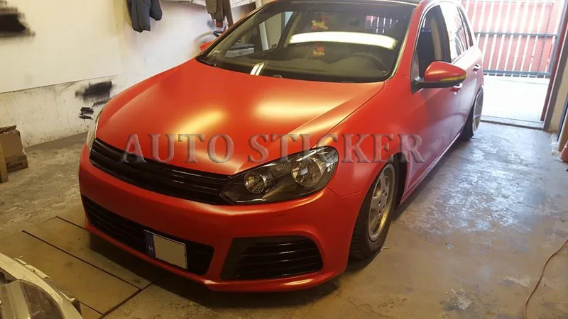 matte red vinyl wraps car sticker 44