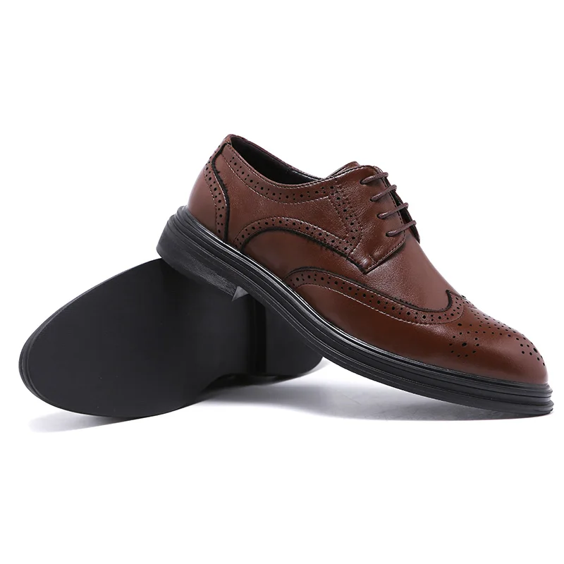 DXKZMCM/мужские оксфорды ручной работы; кожаные мужские коричневые официальные туфли; офисные, деловые, свадебные модельные лоферы