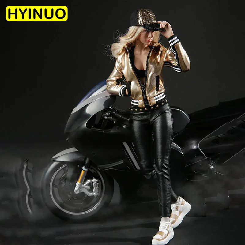 2 Цвет Suit1/6 весы женский FG051 пикантные TrendFashion локомотив мотоциклетная куртка для