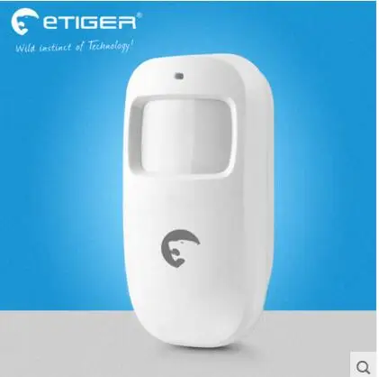Etiger ES D1A PIR датчик движения беспроводной Широкоугольный с низким зарядом батареи