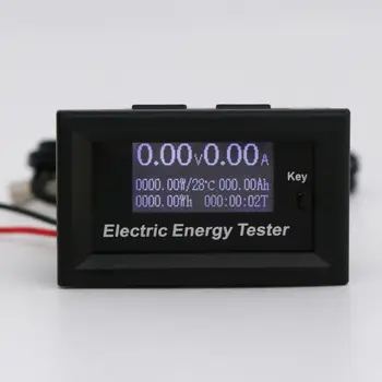 

120V 20A Digital DC Voltmeter Current Voltage Meter LCD Energy Charger Tester Tools