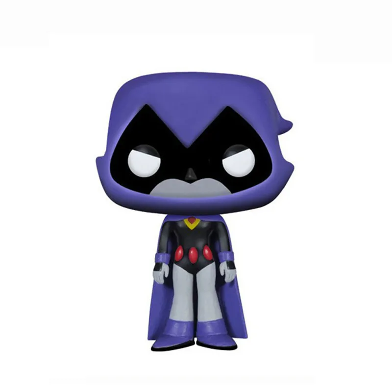 

10cm With Box Official Teen Titans Go! Raven Action Figure Dolls Collection Figures Model Doll Boy Toys For Children Kid Gifts