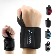 2pcs Elastic Sport Bandage Wristband hand Wrist Support Hand Protection Training Weight Lifting Gloves Bar Grip Barbell Strap oem gym weight lifting leather xrossfit training barbell pull up hand grip workout sport bodybuilding fitness hand gloves