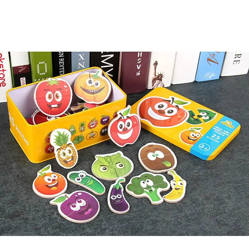 Игра Монтессори Ранняя развивающая головоломка карта Мультипликация