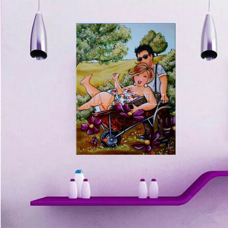 

YA ZOOEY NUO 5D DIY diamond embroidery Couple DIY diamond painting cross stitch full Round rhinestone mosaic wedding decor R1823