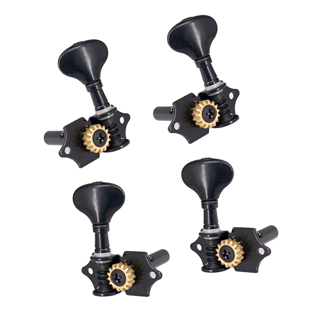 4pcs Ukulele Tuning Pegs 2L 2R Metal Machine Heads Tuners for Ukulele Parts & Accessories
