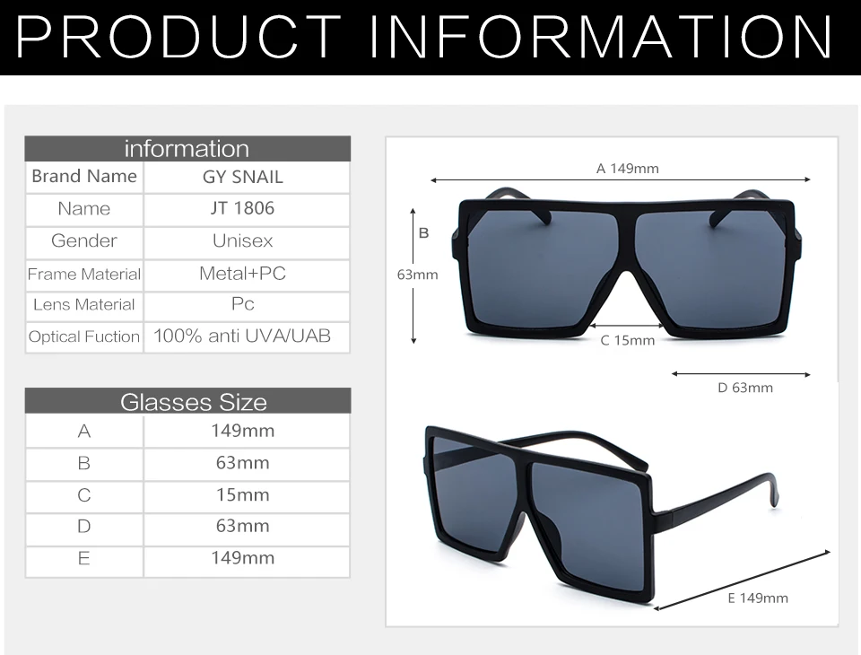 GYsnail Модные Роскошные туфли на плоской подошве топ со специальным покрытием для гонок солнечные Для женщин брендовая квадратная Большая рама Для мужчин солнцезащитные очки UV400 негабаритные солнцезащитные очки черного цвета