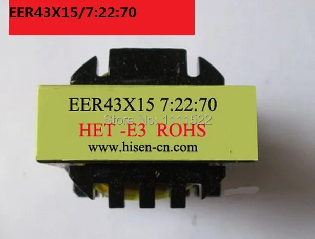 

2PCS/LOT Inverter welding machine high frequency transformer EER43X15 7:22:70 high voltage arc transformer FR 1539