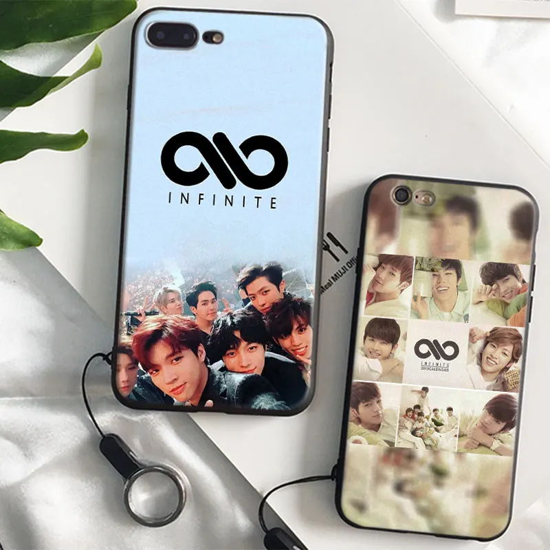 

INFINITE KPOP Boy Band Fashion Coque Phone Case Cover Shell Bag For Apple iPhone X 8Plus 8 7Plus 7 6sPlus 6s 6Plus 6 5 5S SE