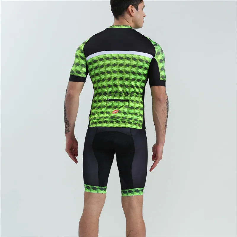 BOESTALK men short sleeve pro cycling jersey+bib shorts high quality bike suit uniforme ciclismo Cycling Equipment triathlon