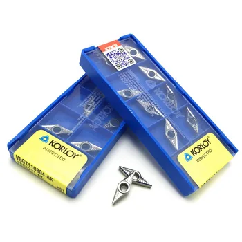 Discount Price VBGT110302 AK H01 CNC Boring Turning Lathe Cutting Tools Aluminum Copper Processing Carbide Inserts VBGT 110302