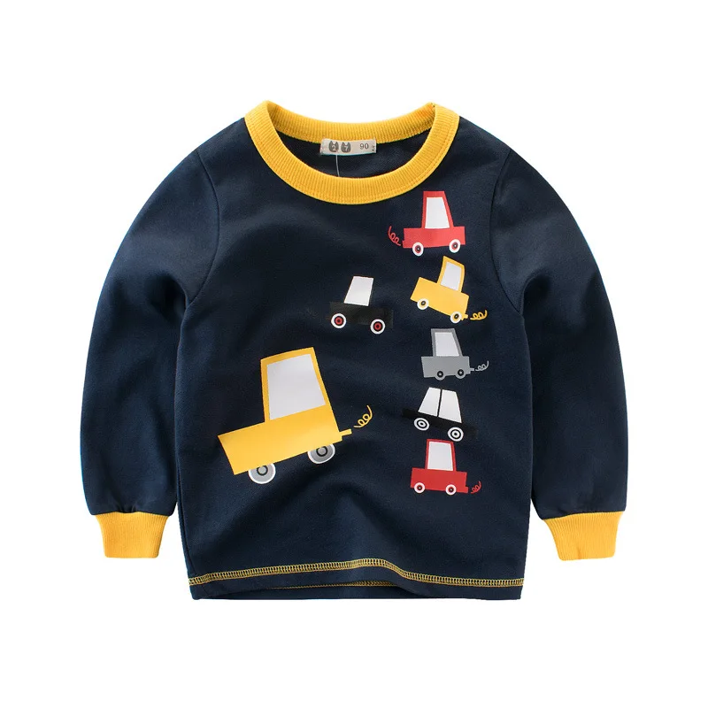 

Tanggetu Spring Winter 2018 Boys Pattern Printed Sweater Long Sleeved Clothes for Boys Fashion Sweater Cotton Cute Clothing