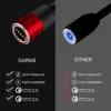 Магнитный usb-кабель GARAS Micro USB и type C 3A кабель для быстрой зарядки и передачи данных QC3.0 Магнитный USB C ► Фото 2/6