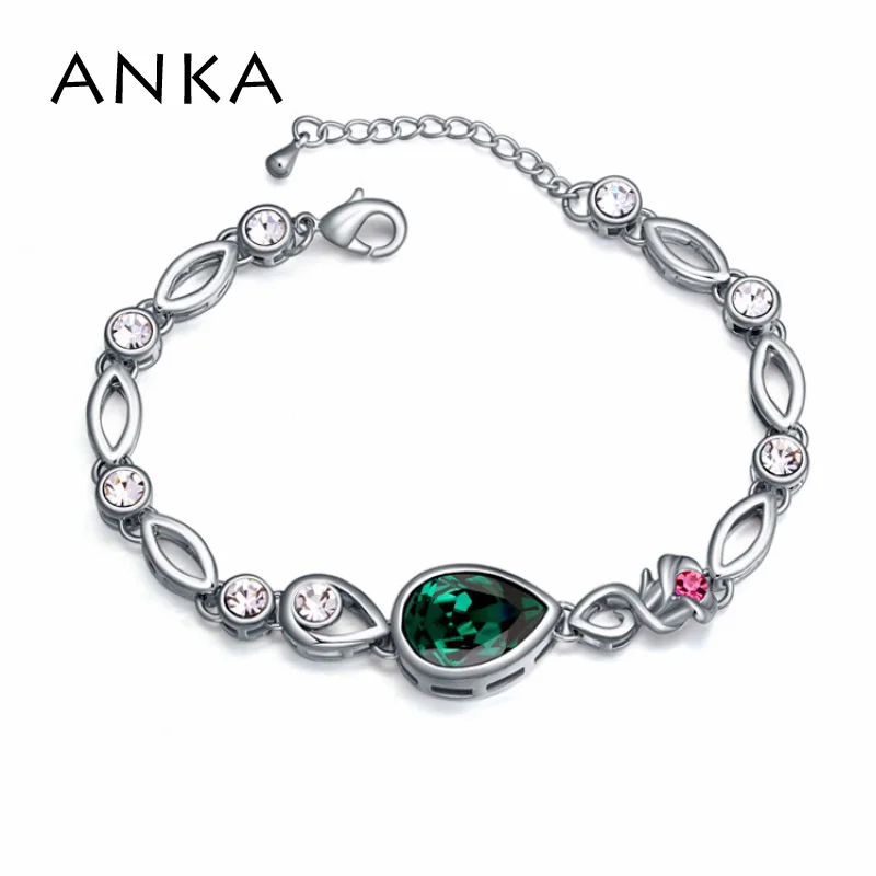 

Free shipping Korea Style Bracelet Fashion Water Drop Crystal bracelets & bangles for women Made With Swarovski Elements #108688