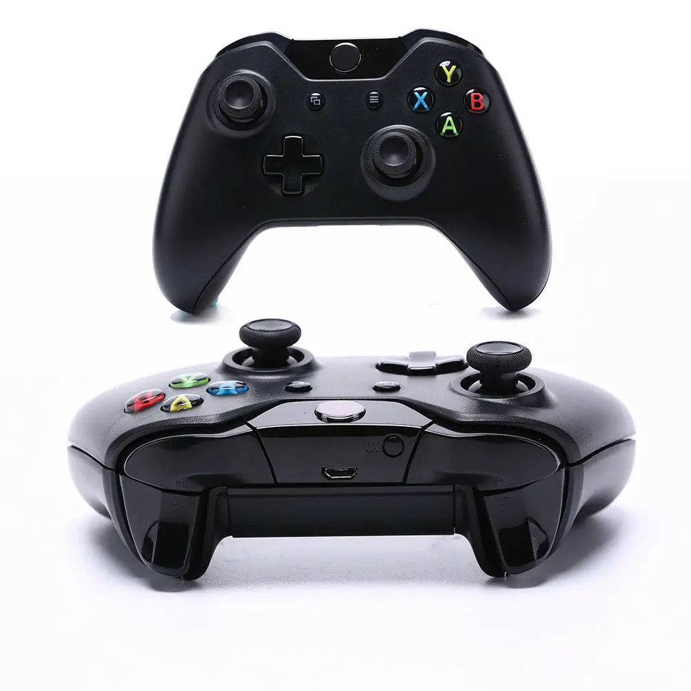 

One Black Bluetooth Wireless Games Controller Gamepad Joystick Microsoft For Xbox