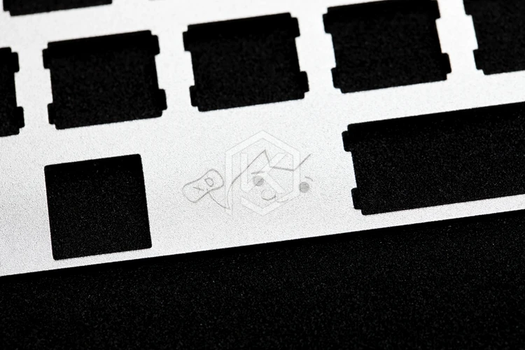 60% алюминиевая механическая клавиатура пластина поддержка xd60 xd64 gh60 серебряный цвет