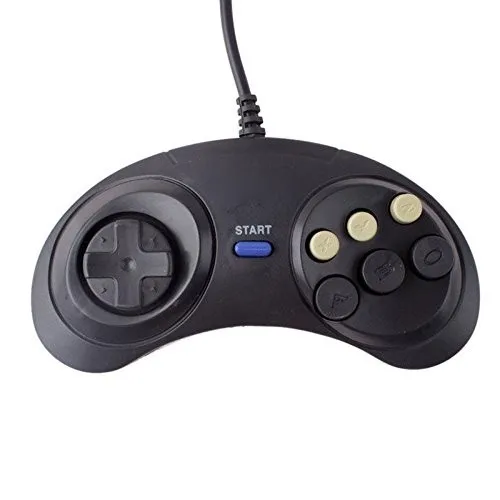 6 цифровых кнопок Проводной контроллер Pad для sega Mega Drive Megadrive геймпад джойстик для sega Genesis MD