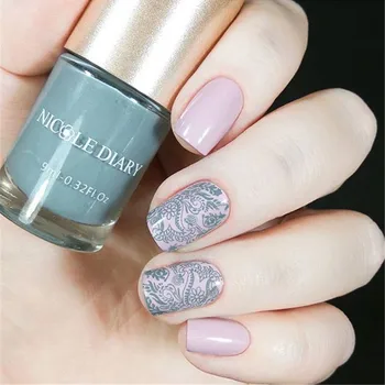 

NICOLE DIARY Stamping Polish Spring Series Nail Art Varnish varnish 9ml Tips Color Printing Polish