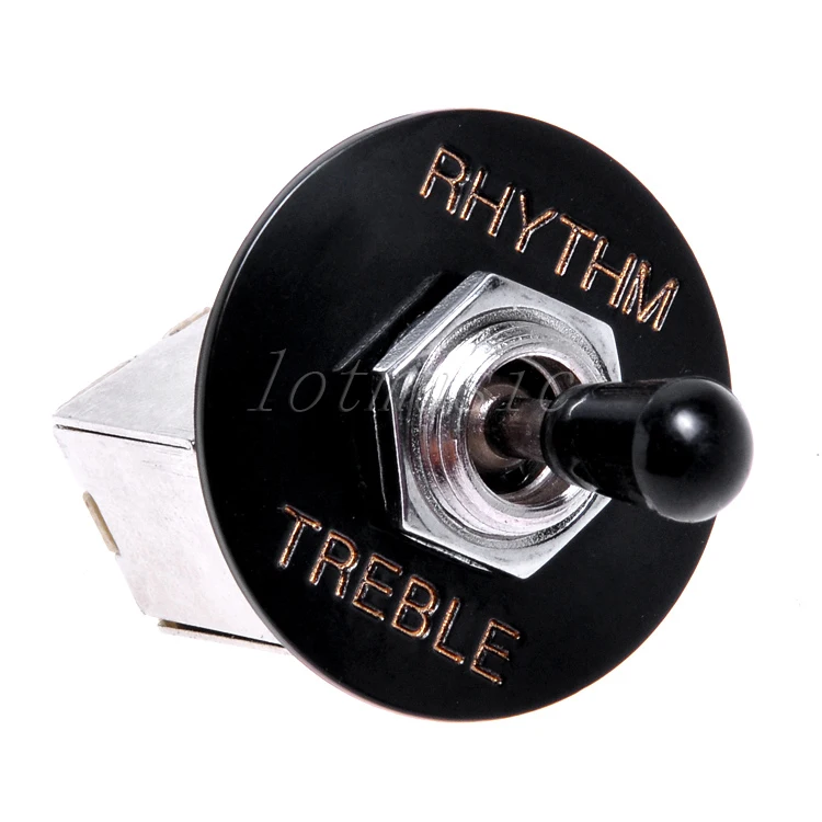 3Way Pickup Selector Toggle Switch Box Style Knob for Electric Guitar