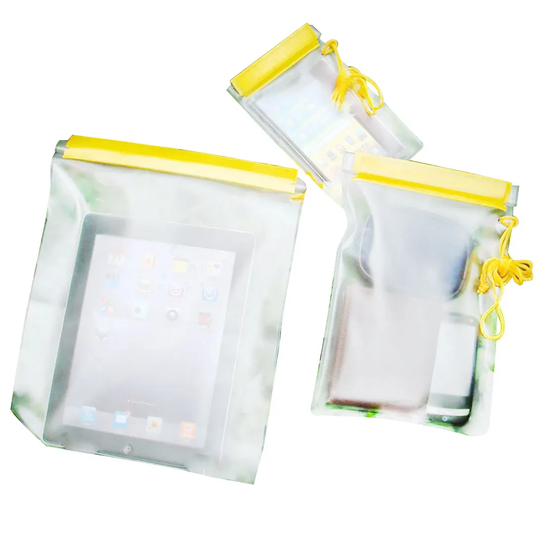 

Hot 3Pcs Waterproof Dry Bag Outdoor Clear Case Canoe Floating Boating Kayaking Camping Water-Resistant Bags For Phone Pouch