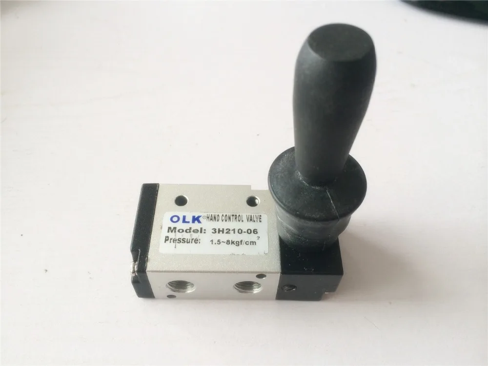 1x3 способ 2 положения 1/" BSP нормально закрытый ручной рычаг пневматический клапан 3H210-06
