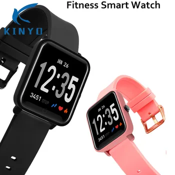 

Kinyo 2018 smart band wristband heart rate blood pressure blood oxygen monitoring IP67 waterproof smart bracelet Bluetooth 4.0
