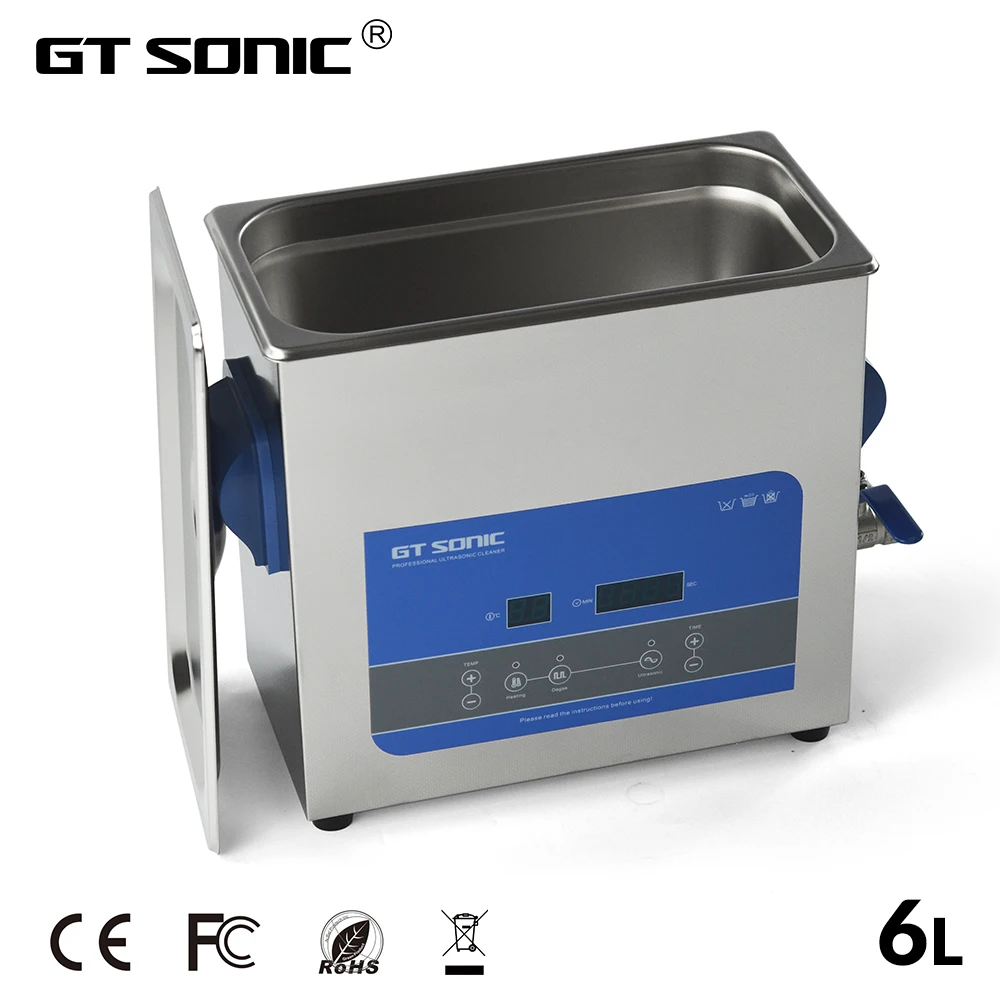 Цифровой ультразвуковой очиститель GTSONIC ванна 6 л 150 Вт 99 минут таймер нагрева