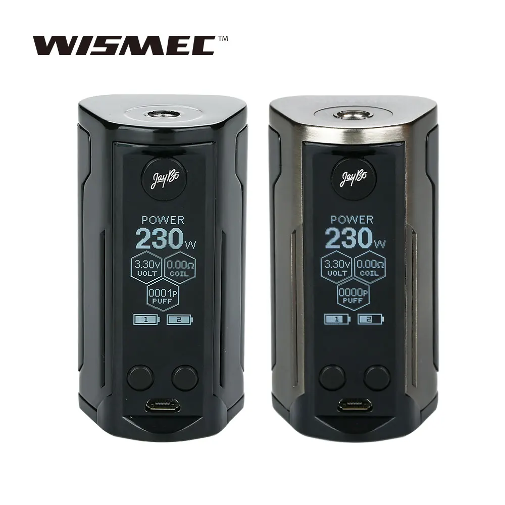 WISMEC Reuleaux RX GEN3 Dual 230W TC Box MOD без аккумулятора 18650 с 1 3-дюймовым большим экраном для Gnome