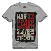 Война мира-свобода рабства-Джордж Оруэлл 1984 футболка АНБ новейшая Мужская забавная модная Классическая футболка