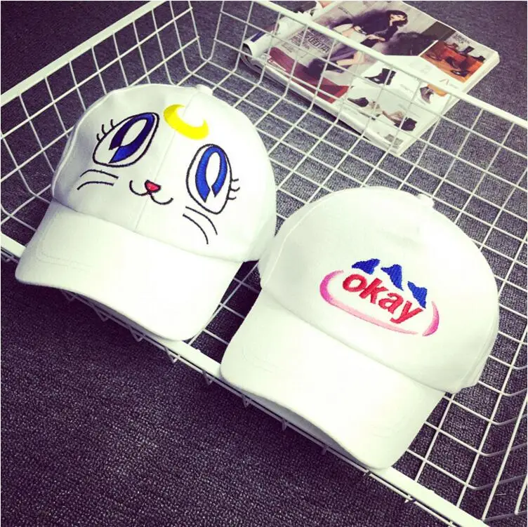 Prix pour Nouveau Prendre Soin de Mon Chat Snapback Réglable Chapeau Blanc Ok lettre Cap Pour Les Loisirs en plein air soleil voyage chapeau pour MME filles Prix pour Nouveau Prendre Soin de Mon Chat Snapback Réglable Chapeau Blanc Ok lettre Cap Pour Les Loisirs en plein air soleil voyage chapeau pour MME filles