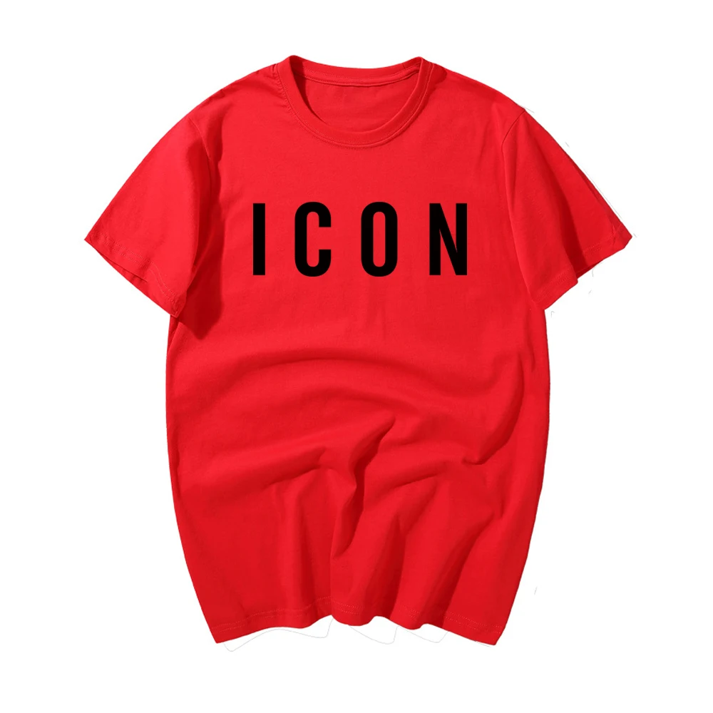 Лидер продаж, забавная футболка, модная брендовая футболка, мужская повседневная футболка, принт со значком, хип-хоп, хлопковая футболка с коротким рукавом, 3xl - Цвет: Red 1