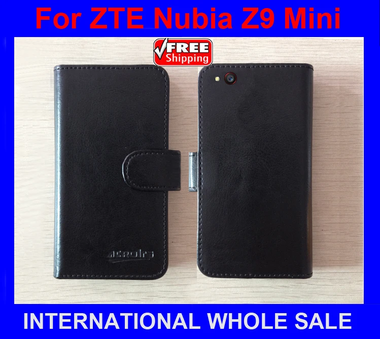 ZTE Nubia Z9 Mini Case New 2015 items Factory Price Flip Leather Exclusive Cover For Case+tracking number |