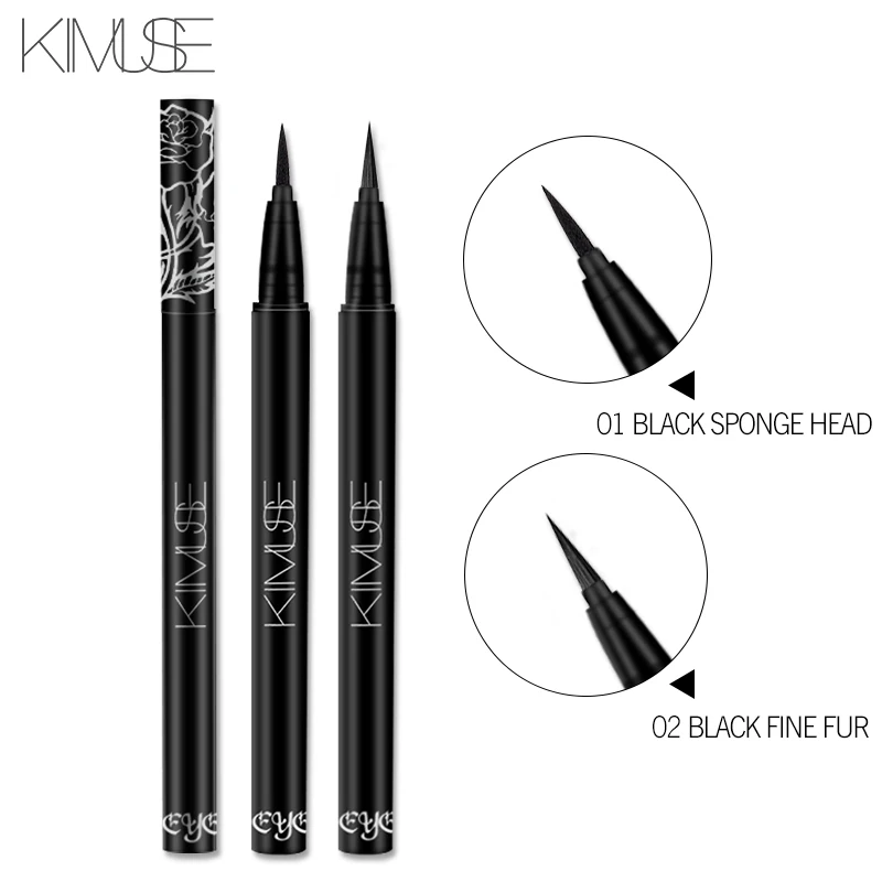 KIMUSE 24H Tattoo Eyeliner Pencil Waterproof Pen Precision Long-lasting Liquid Eye Liner Smooth Make Up Tools