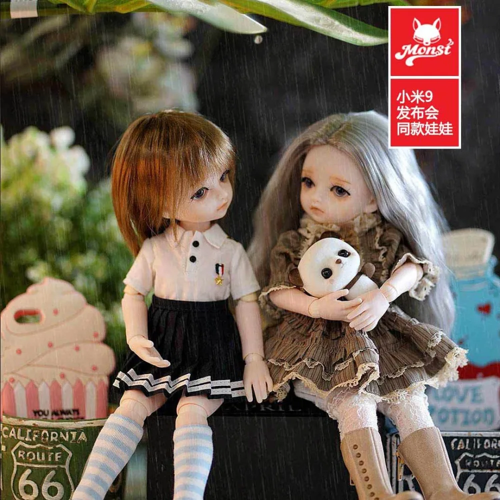 Beste Originele xiaomi mijia Monst BJD Gewrichten Pop Vakantie Cadeau Intern Lolita Meisjes Realistische Poppen Figuur Gift Decor Collection