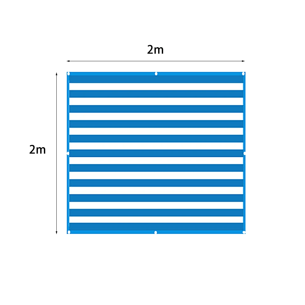 Сине-белые полосы солнцезащитный тент парус нейлоновая сетка для наружной затенения сада во дворе балкона навесы Садовые принадлежности