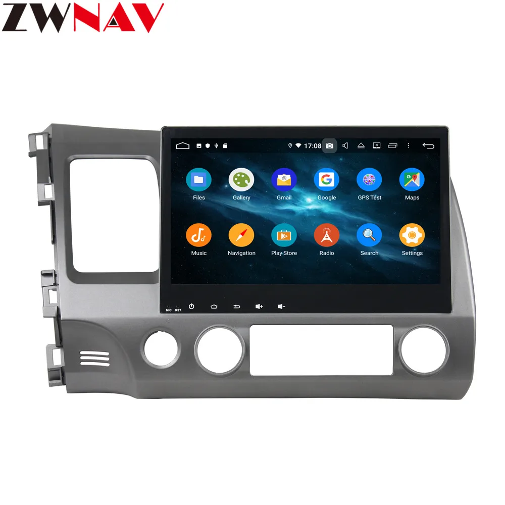 Cheap 10.1" Android 9 4+64G DSP Car DVD Player GPS navigation For HONDA Civci 2006-2011 head unit multimedia player tape recorder 4