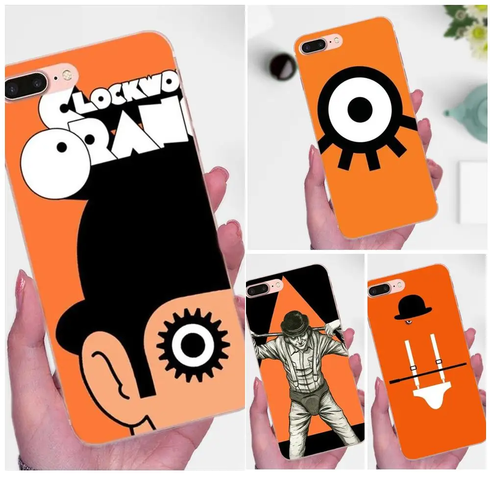 

A Clockwork Orange For Apple iPhone 4 4S 5 5C 5S SE 6 6S 7 8 Plus X XS Max XR Soft TPU Coque Case Capa