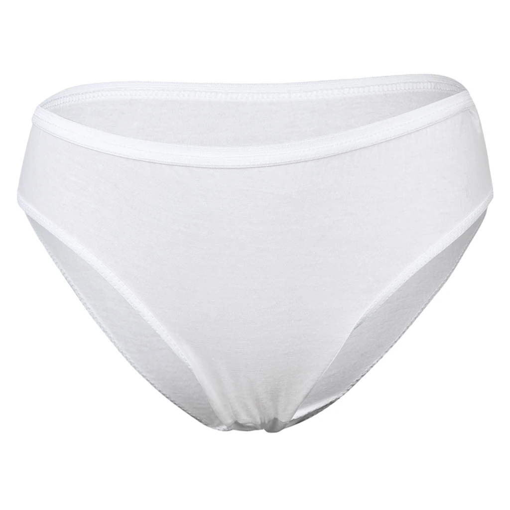 Ladies Girls Women Travel Washable Disposable Cotton Panties White Incontinence Spa Underwear Briefs