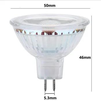 

New Promotion COB MR16 DC12V Led Spotlight 3W LED Light for home lighting lamps clear glass body lights with CE ROHS