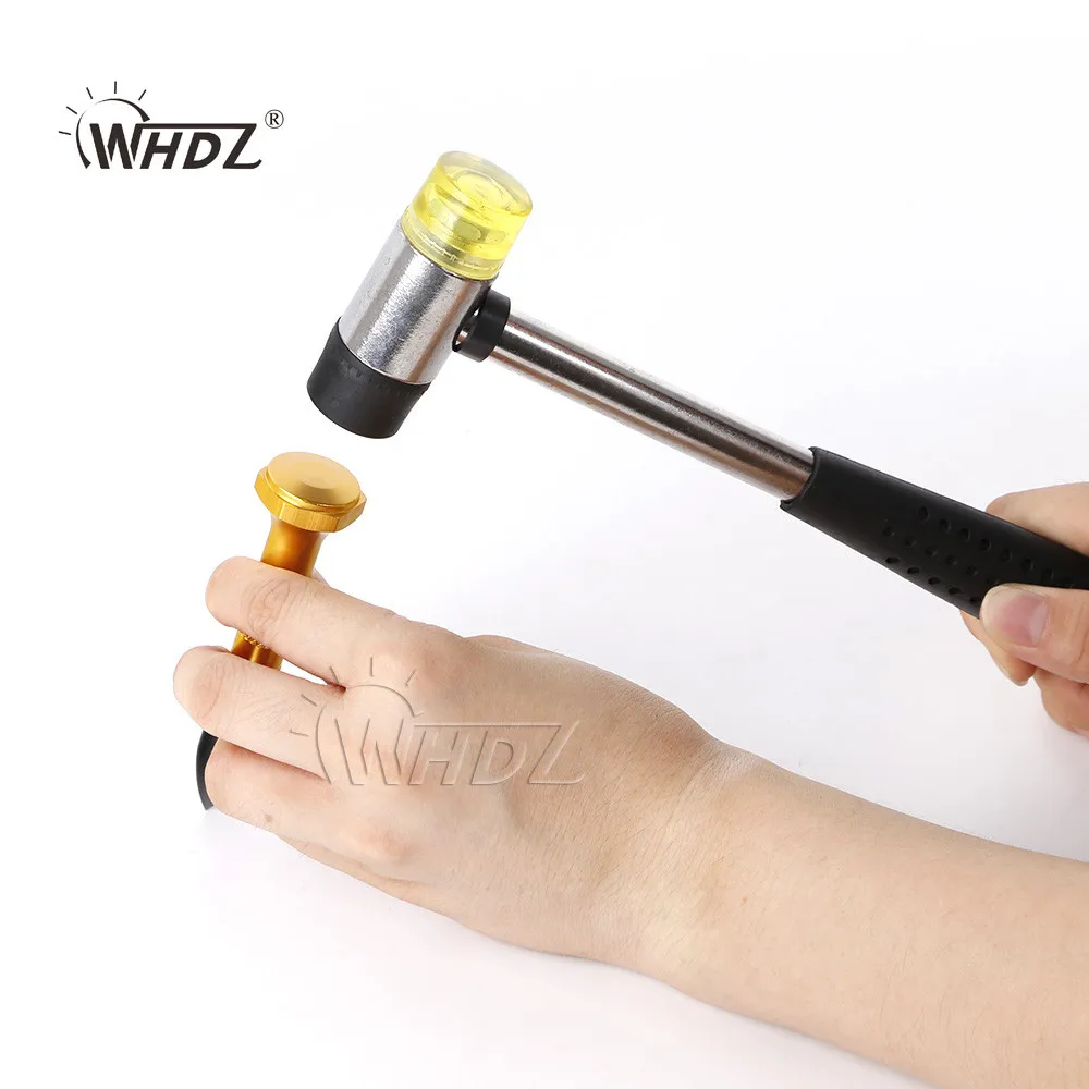 Aluminum Tap Down with 2 Screw-on POM Tip - Safe on All Painted Surfaces - PDR Tools Paintless Dent Repair Tools (6)