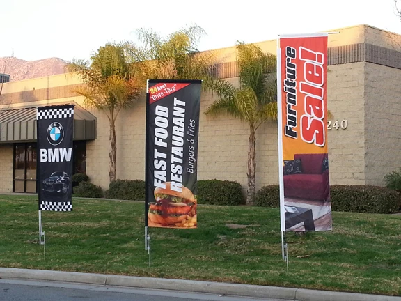 3 5m Rectangle Display Beach Banner Flag High Quality Polyester