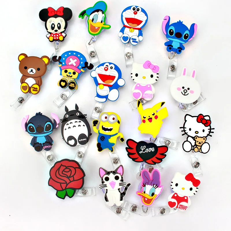 

2018 New Cartoon ID badge reel Design Nurse Candy Color design bank credit K185