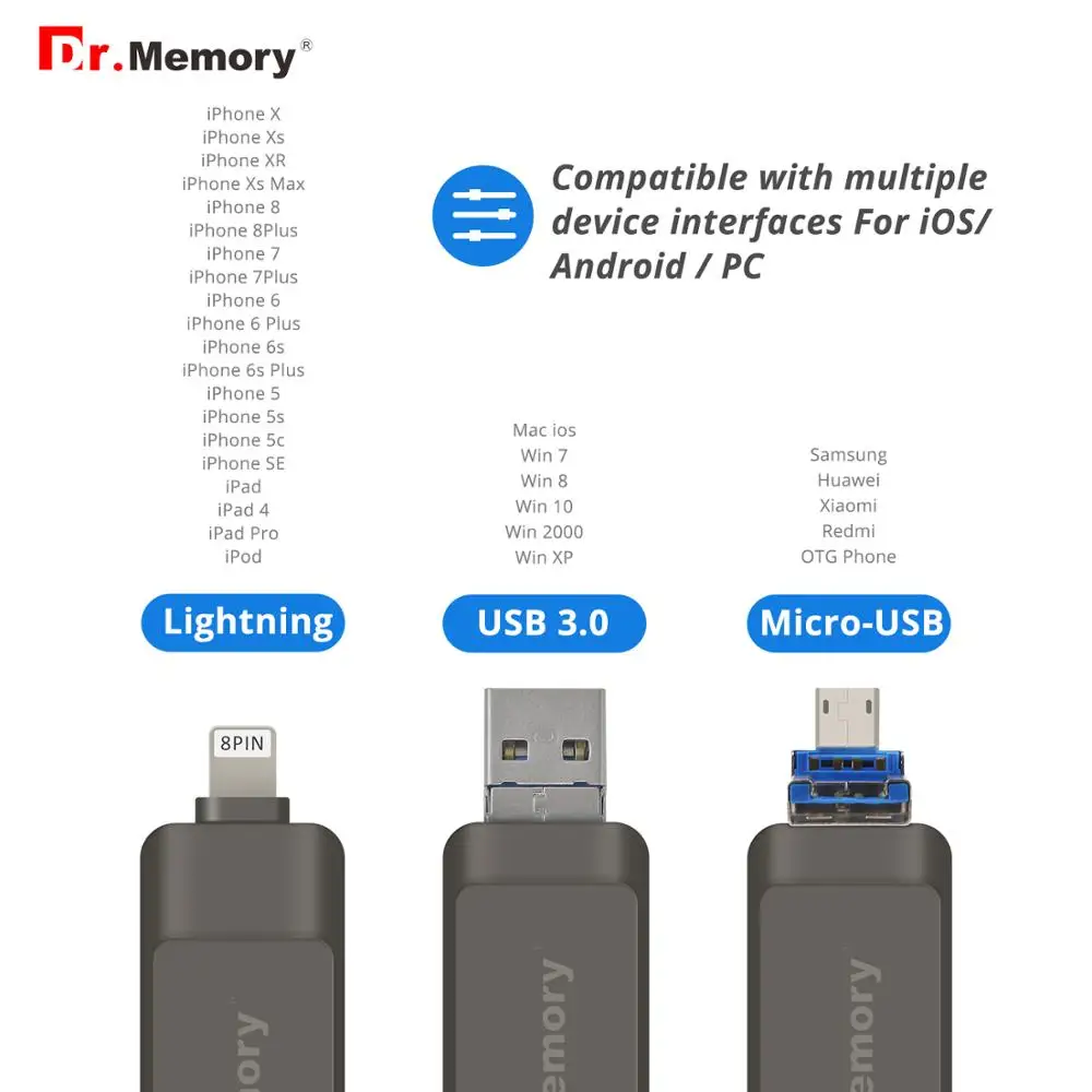 OTG USB флешка 64 Гб USB 3,0 для iPhone/iPad/IOS/Android/PC 64 ГБ 32 ГБ 16 ГБ 8 ГБ металлическая Флешка флеш-накопитель USB 3,0